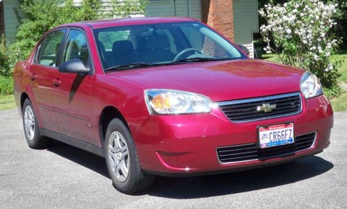 2007 chevrolet malibu ls sedan 4-door 2.2l, original owner, low 15,000 mi, red