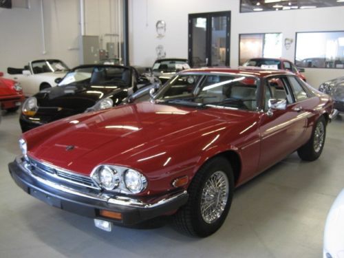 1988 jaguar xjs-c v12 coupe red with tan