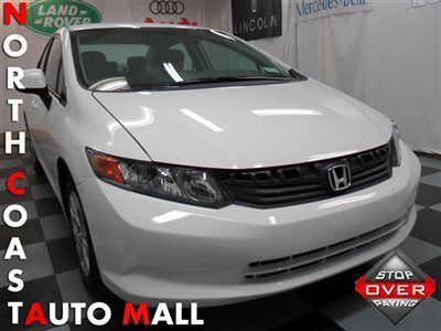 2012(12)civic lx white/beige fact w-ty only 20k keyless cruise mp3 save huge!!!