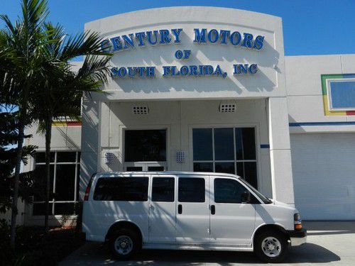 2009 chevy express 12 passenger carfax 1-owner running boards tow package clean!