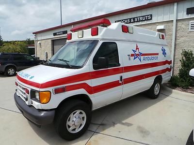 2005 ford e350 chassis ambulance diesel no reserve