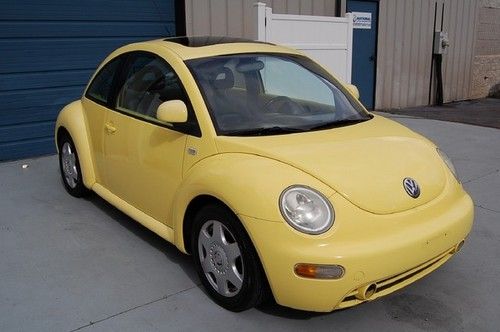 Wty 2000 vw beetle glx leather sunroof 5 speed manual trans 31 mpg coupe spd
