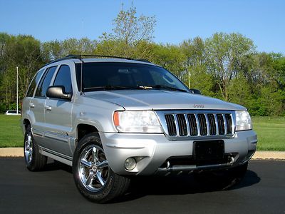 2004 jeep grand cherokee overland 4wd navigation - very well maintained - carfax