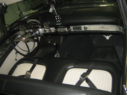 1955  thunderbird 292 c.i. auto 410 miles after restoration