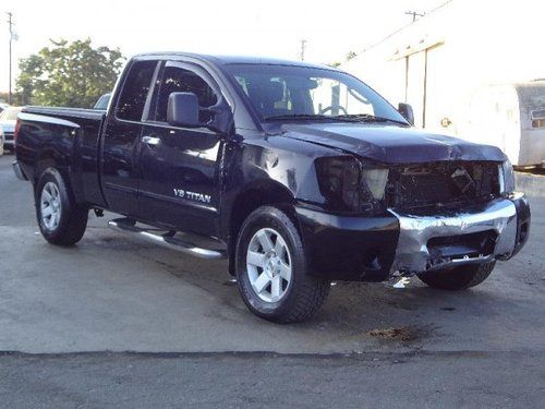 2008 nissan titan se king cab 4wd damaged salvage runs! priced to sell l@@k!