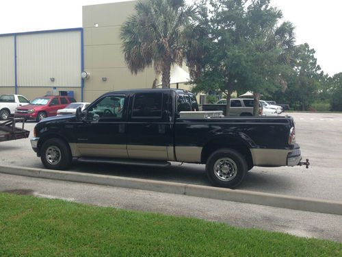 2001 ford f-350 lariat super duty 2001 black with goose neck trailer hitch