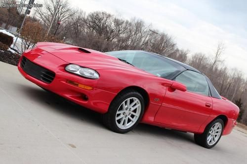 2002 chevrolet camaro ss coupe, low miles, auto, t-tops