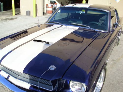 1965 mustang kona blue with shelby stripes, one of a kind must see last chance