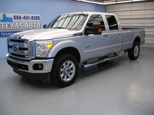 We finance!! 2011 ford f-350 lariat 4x4 diesel fx4 off-road long bed sync 20 rim