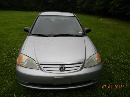 2002 honda civic lx 4 door 5 speed needs engine work or parts car