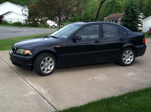 2004 bmw 325 xi all wheel drive sedan black