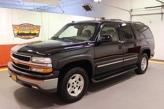 2005 chevy suburban lt 4x4 black navigation sunroof dvd  heated leather clean