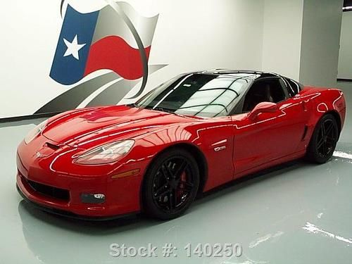 2007 chevy corvette z06 505 hp nav hud victory red 44k texas direct auto