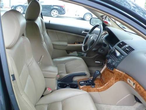 2005 honda accord ex 2.4l vtec 4-door sedan, dark green, leather, moonroof