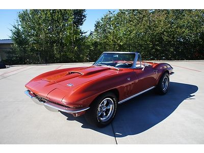 1966 chevy corvette stingray convertible 327 4 speed hard top very clean