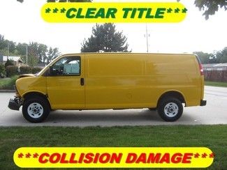 2010 gmc savana 2500 ext 155"wb rebuildable wreck clear title