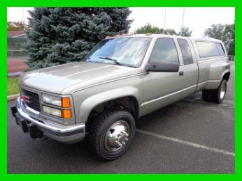 2000 chevy 3500 dually diesel slt 4x4 ext cab 1 own clean carfax no reserve