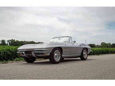 1964 corvette convertible frame off restored #'s match 327 &amp; powerglide auto!