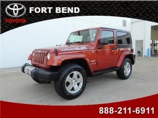 2009 jeep wrangler 4wd 2dr sahara trail rated alloy wheels hard top