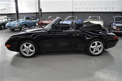 Exceptional 993 cabriolet black black last year of the air cooled