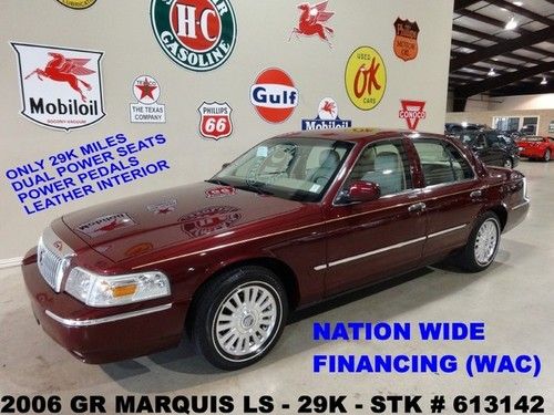 2006 grand marquis ls,v8,leather,pwr pedals,homelink,16in wheels,29k,we finance!