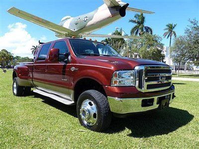 Florida stunning 2006 king ranch fx4 dually diesel crew cab f350 4x4 low miles