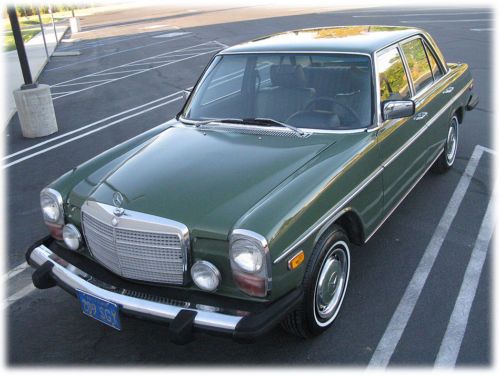 1976 mercedes 280 sedan survivor! near show condition! blue ca plate, cold ac!