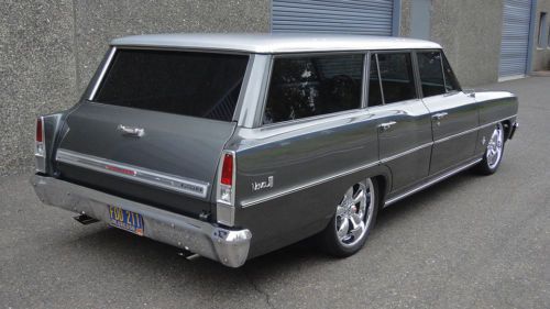 - &#039;66 chevy ii nova wagon  - full restoration - hot rod restomod station wagon -