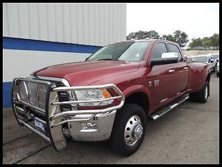 12 ram 3500 4x4 crew cab dually, laramie, navigation, loaded awesome 1 owner!