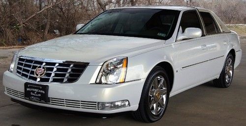2006 cadillac dts heated leather carriage roof chrome wheels clean carfax