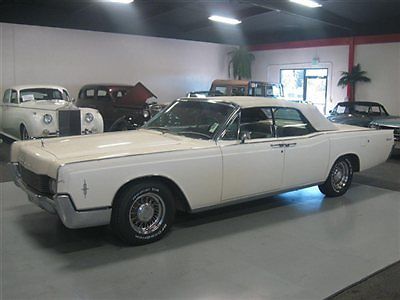 1966 lincoln continental soft top convertible needs restoration runs/stops well