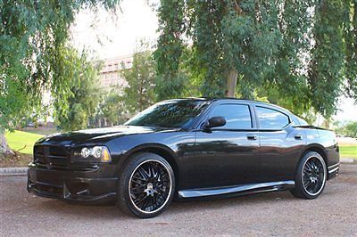 Gorgeous black 1 owner muscle car 22&#034; mht wheels and ground effects - we finance