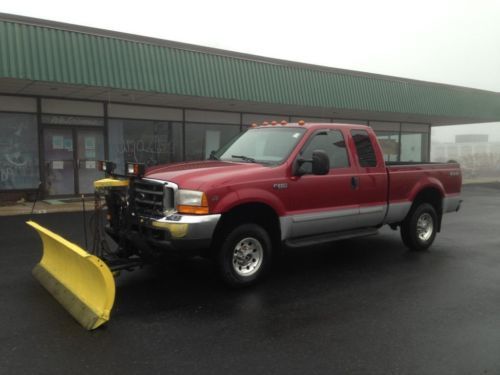 F-250  v10 4x4 snow plow extended pick up truck with no reserve