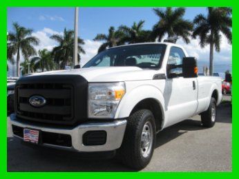 11 white 6.2l v8 f-250 super duty truck *tow hitch *trailer brake controller