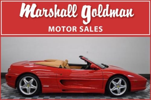 1995 ferrari f355 spider in rosso corsa red with tan leather 6 speed 14000 miles