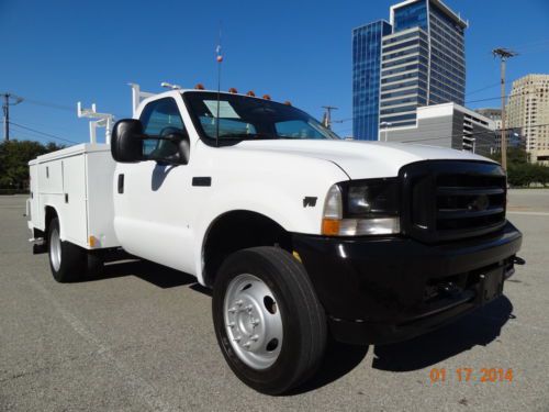 02 ford f450 5 speed 2wd dually custom utility bed 1 owner tx no rust runs great