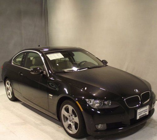 Certified 2009 09 bmw 328i xdrive coupe black/tan auto awd 1 owner clean carfax!