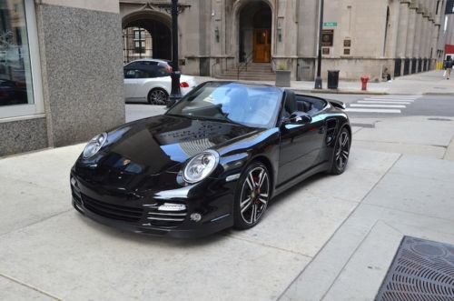 2010 porsche 911 turbo cab 6 speed black/black $155,855 msrp loaded and clean!