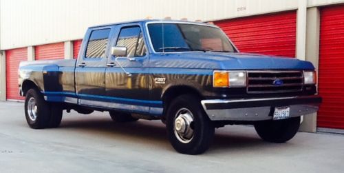 89 ford f350 truck crewcab 1 ton dually classic ford style in amazing condition