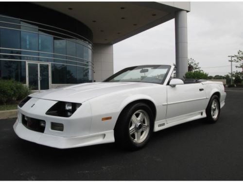 1992 chevrolet camaro z28 convertible white only 58k miles rare find must see