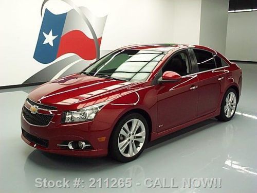 2011 chevy cruze ltz rs sunroof htd leather alloys 25k texas direct auto