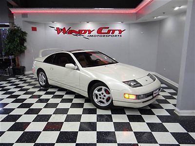 1994 nissan 300zx coupe 2 owners 5-speed t-tops turbo wing leather 100% stock!