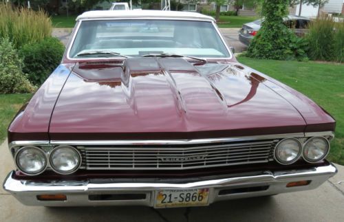 1966 Chevrolet Chevelle Convertible 2-Door 283 block with 327 double hump heads, image 3