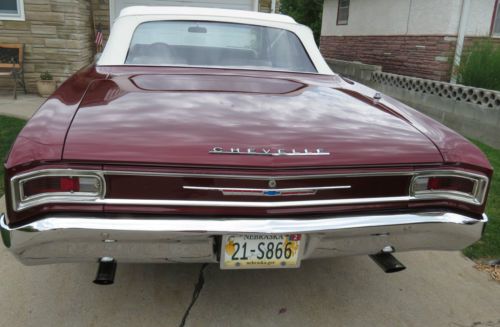 1966 Chevrolet Chevelle Convertible 2-Door 283 block with 327 double hump heads, image 4