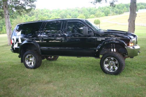 2000 ford excursion limited sport utility 4-door 7.3l custom, lifted,