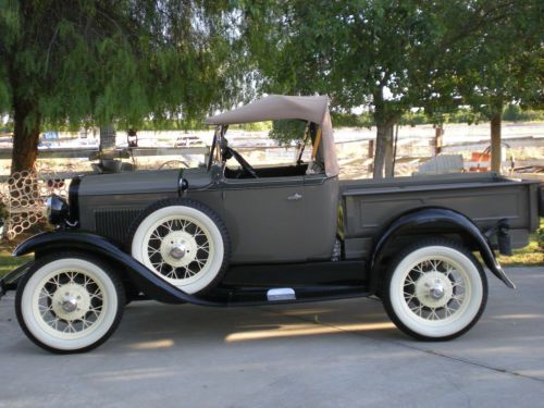 1930 ford model a roadster pickup truck - restored show car - mint condition
