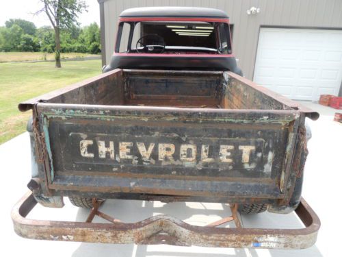 1957 Napco Chevrolet 3100 factory 4 wheel drive big back glass with parts truck!, image 4