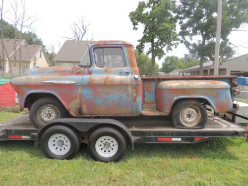 1957 Napco Chevrolet 3100 factory 4 wheel drive big back glass with parts truck!, image 21