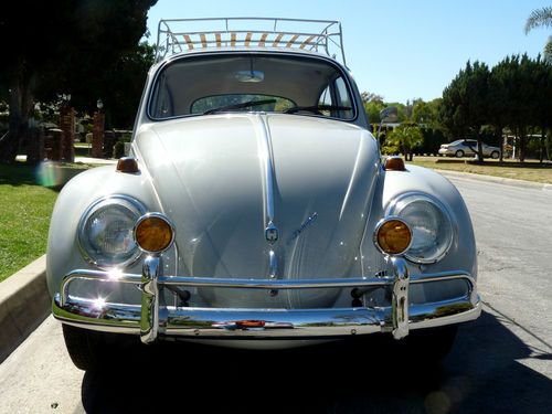 Vw bug 1965 second owner california family car all german rebuilt engine parts