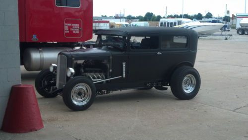 1931 chopped ford sedan hotrod rod rat custom 2 door 28 29 30 31 project street